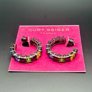 💖24HRS SALE!!!💖KURT GEIGER Multicolor Hoop Earrings